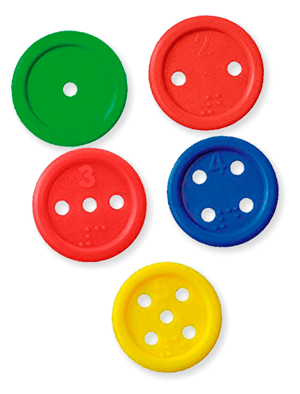 Botones ensartables matematicos